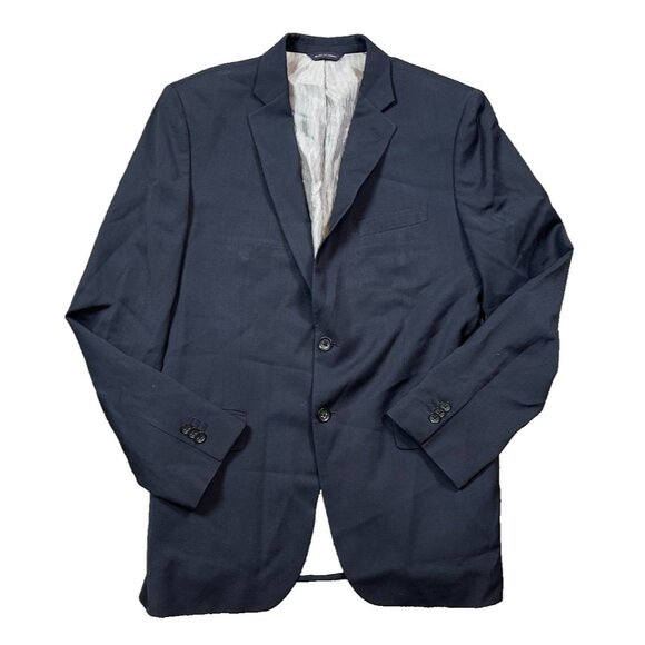 Banana Republic Other - Banana Republic Blazer Mens 40R Navy Tailored Fit Italian Wool Jacket Preppy